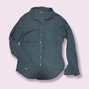 CP Shades Romy button up shirt in sage green